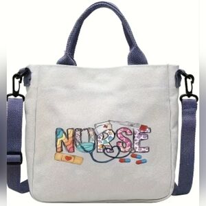 👜 Nurse Crossbody Tote Bag Medical Theme Adjustable Strap Gift for Nurse T15MIS